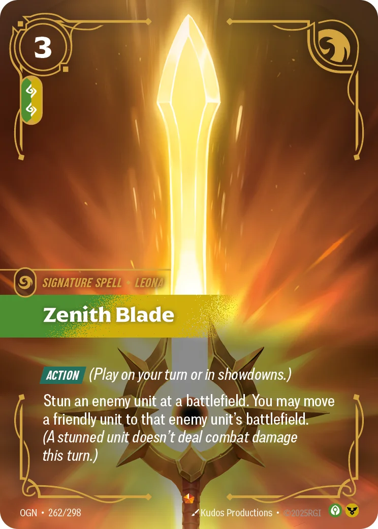 Zenith Blade — Riftbound Epic card OGN 262