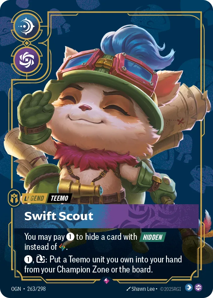 Teemo, Swift Scout — Riftbound promo card OGN 263a