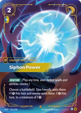 Siphon Power — Riftbound Epic card OGN 266