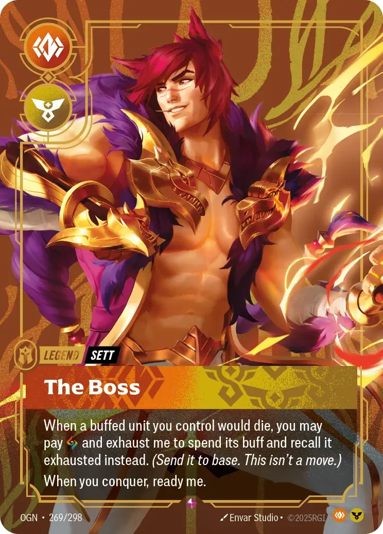 Sett, The Boss — Riftbound promo card OGN 269