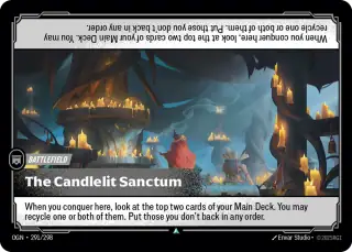 The Candlelit Sanctum — Riftbound card OGN 291