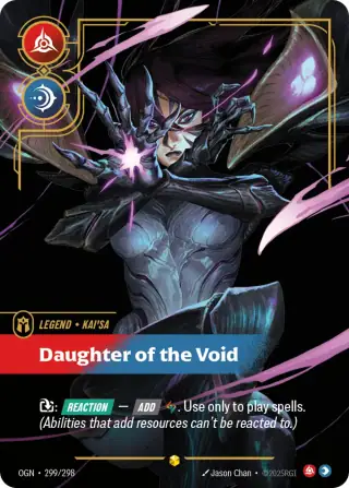 Kai'Sa, Daughter of the Void — Riftbound overnumbered card OGN 299