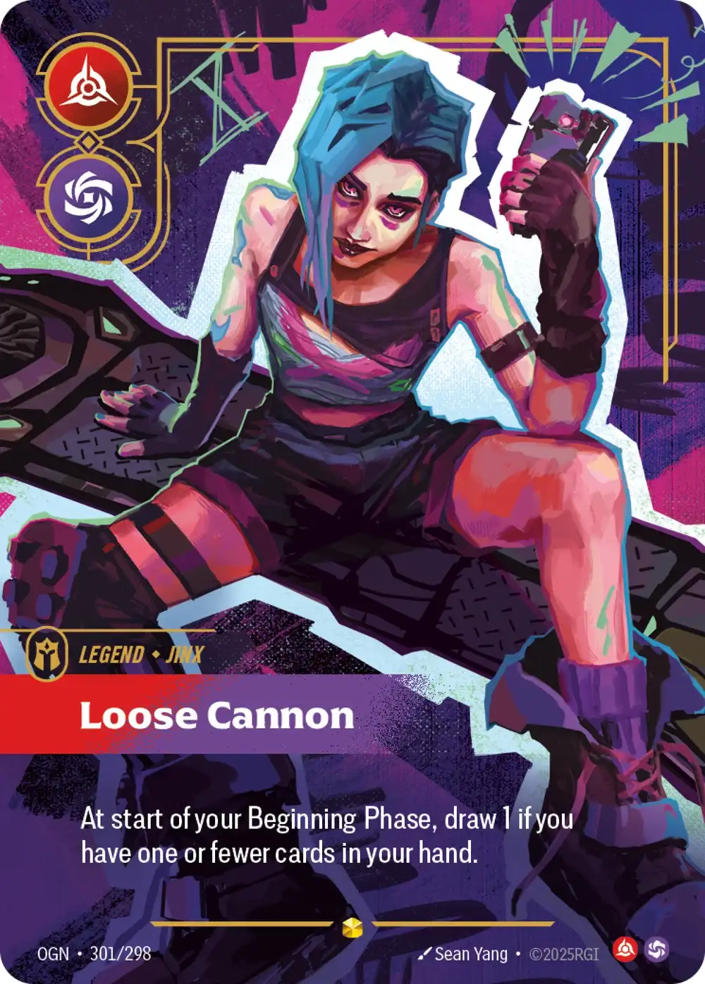 Jinx, Loose Cannon — Riftbound overnumbered card OGN 301