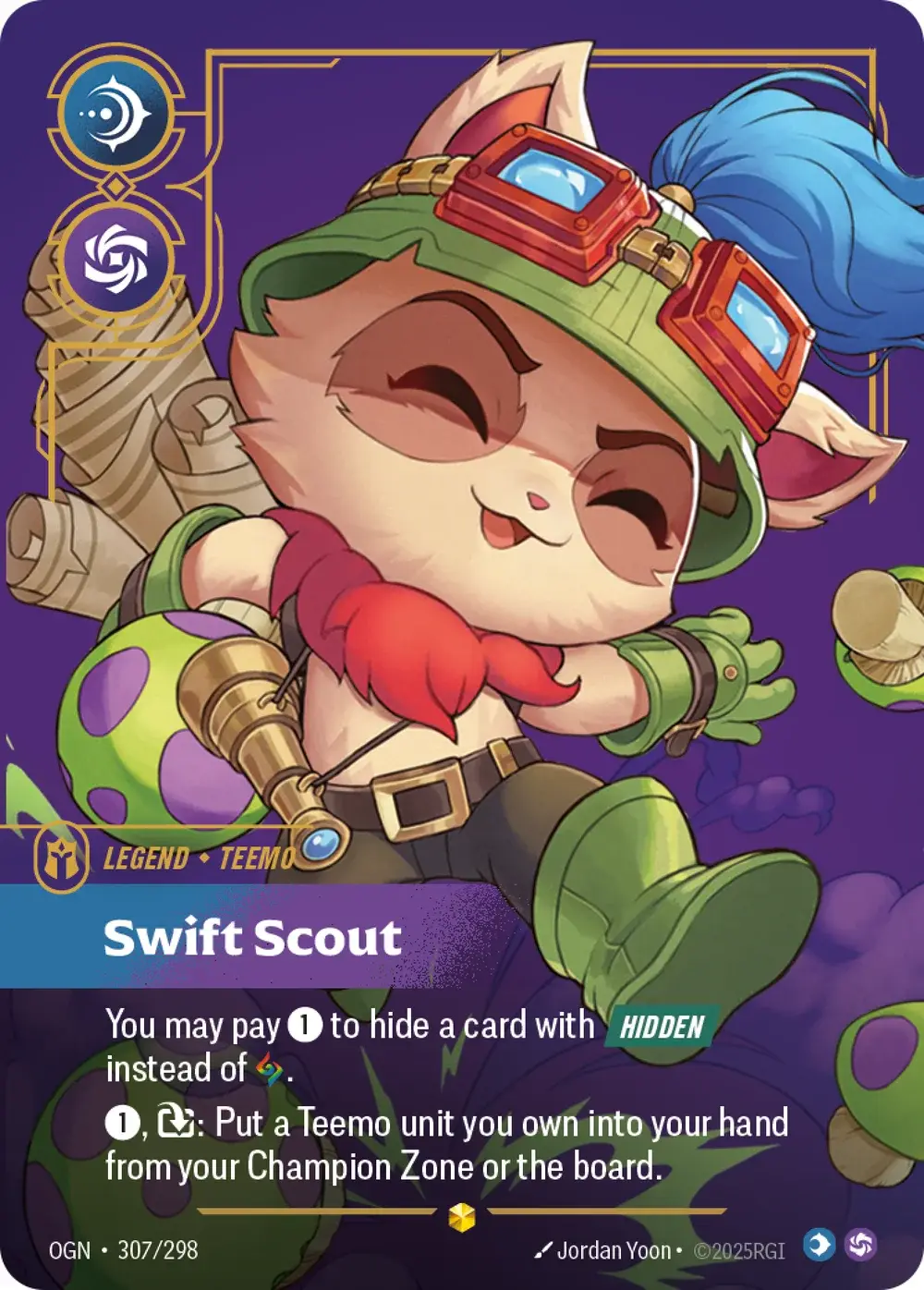 Teemo, Swift Scout — Riftbound overnumbered card OGN 307