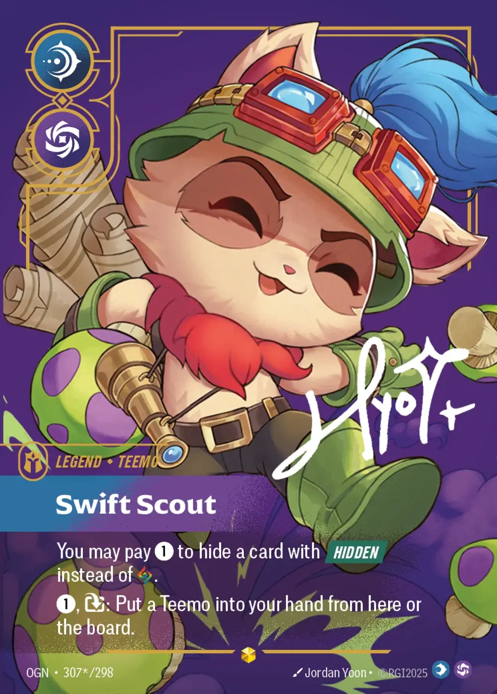 Teemo, Swift Scout — Riftbound signature card OGN 307