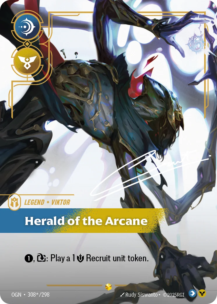 Viktor, Herald of the Arcane — Riftbound signature card OGN 308