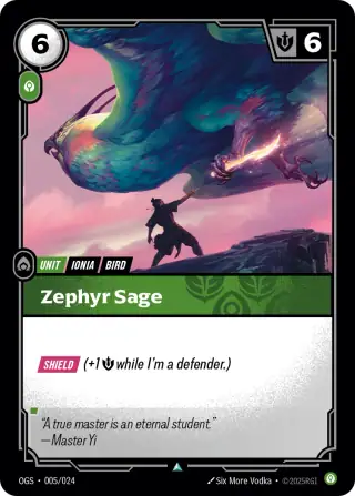 Zephyr Sage — Riftbound card OGS 005