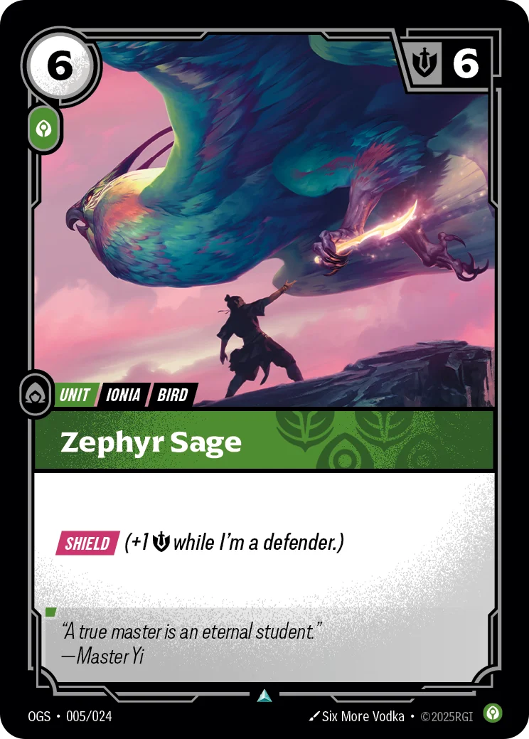 Zephyr Sage — Riftbound card OGS 005