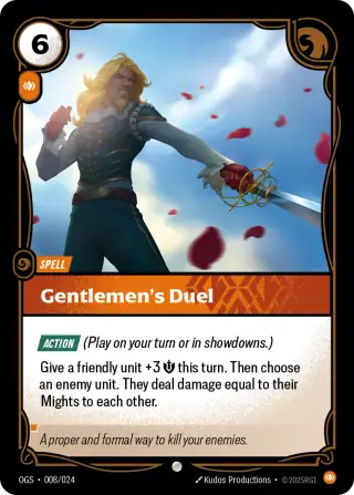Gentlemen's Duel — Riftbound card OGS 008