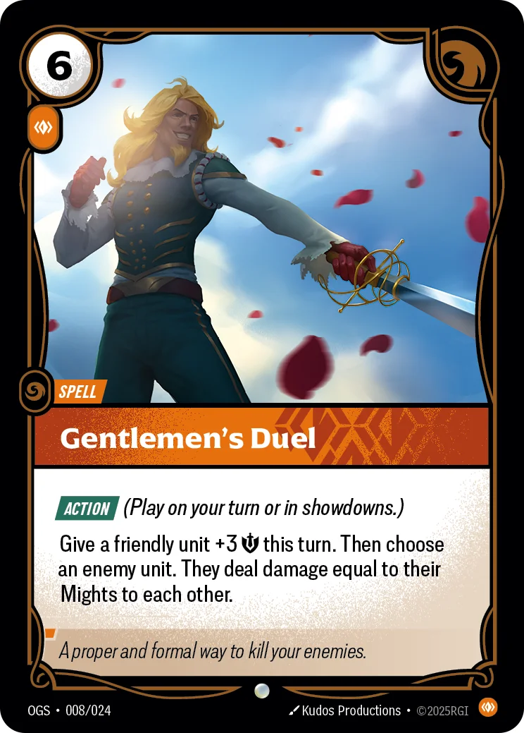 Gentlemen's Duel — Riftbound card OGS 008