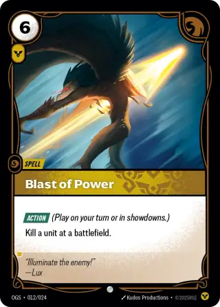 Blast of Power — Riftbound card OGS 012