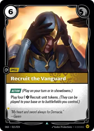 Recruit the Vanguard — Riftbound card OGS 015
