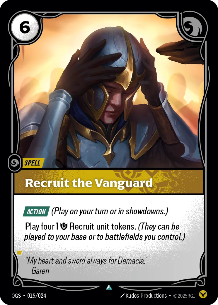 Recruit the Vanguard — Riftbound card OGS 015