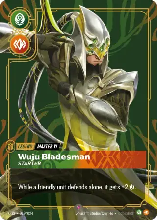 Master, Wuju Bladesman - Starter — Riftbound card OGS 019