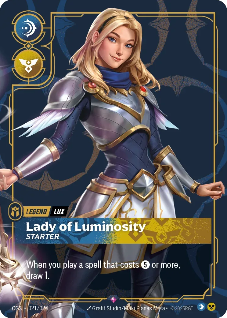 Lux, Lady of Luminosity - Starter — Riftbound card OGS 021