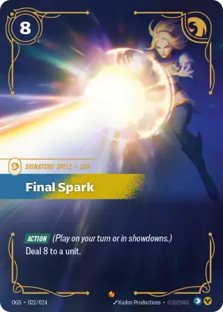 Final Spark — Riftbound Epic card OGS 022