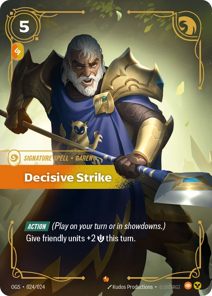 Decisive Strike — Riftbound Epic card OGS 024