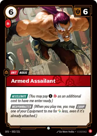 Armed Assailant — Riftbound card SFD 002