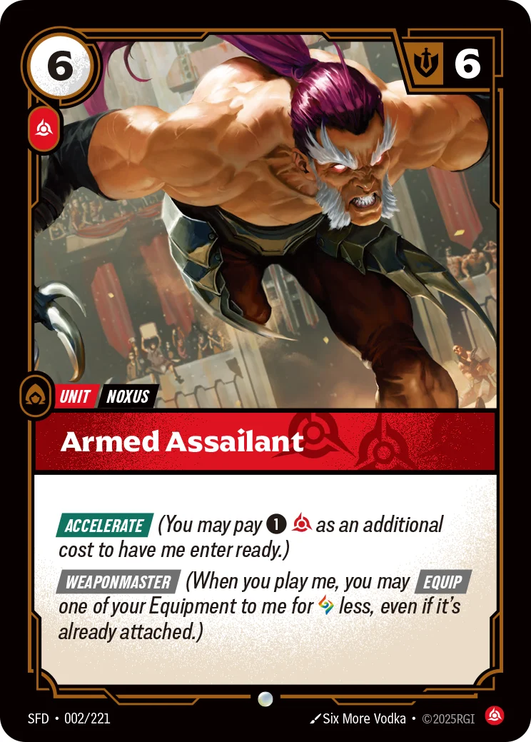 Armed Assailant — Riftbound card SFD 002