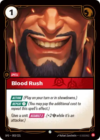 Blood Rush — Riftbound card SFD 003