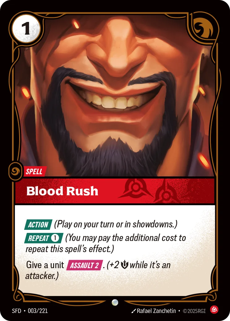 Blood Rush — Riftbound card SFD 003