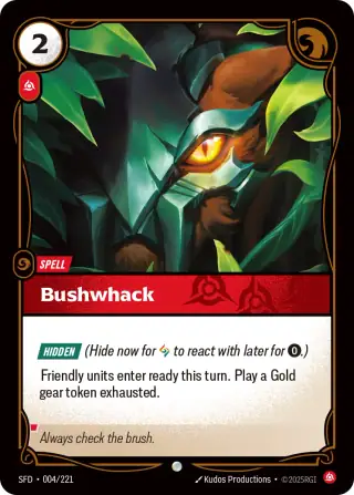 Bushwhack — Riftbound card SFD 004