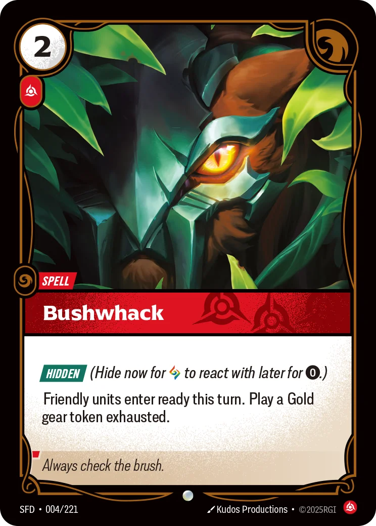Bushwhack — Riftbound card SFD 004