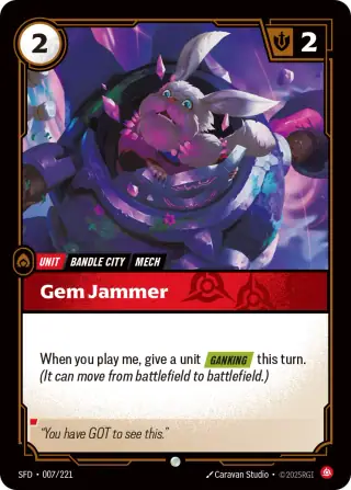 Gem Jammer — Riftbound card SFD 007