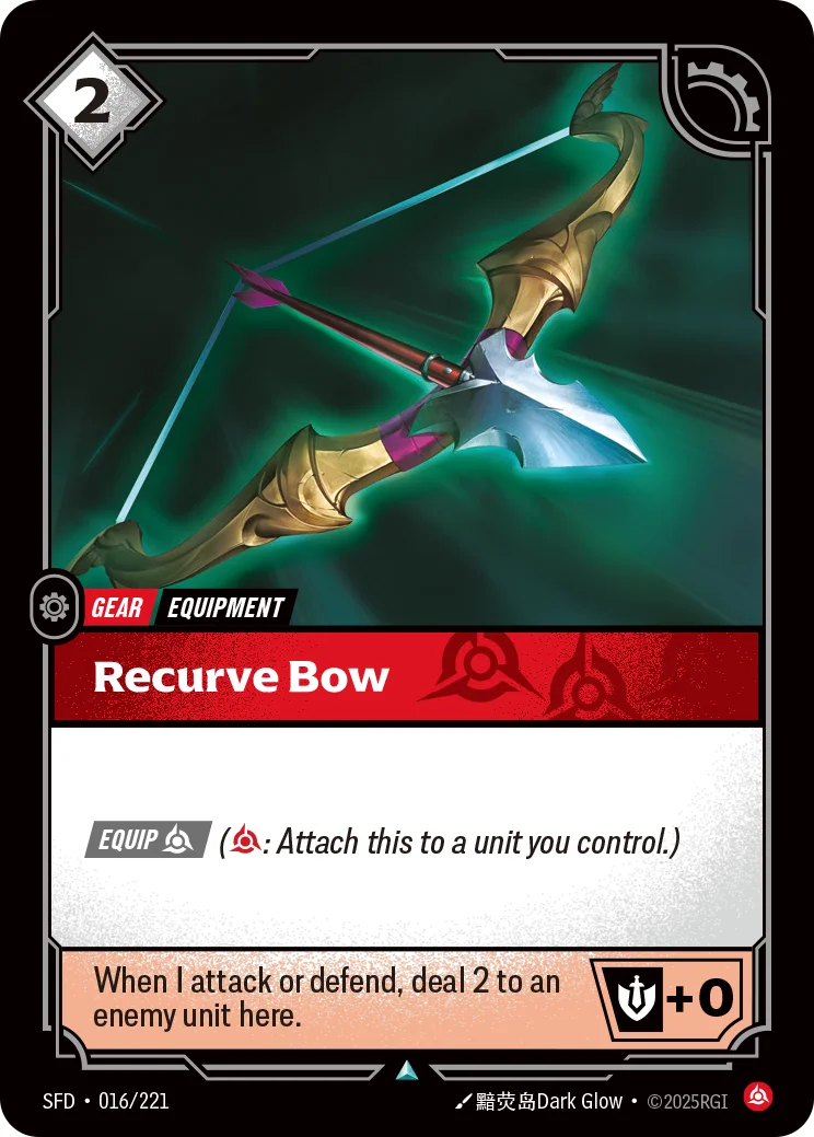 Recurve Bow — Riftbound card SFD 016