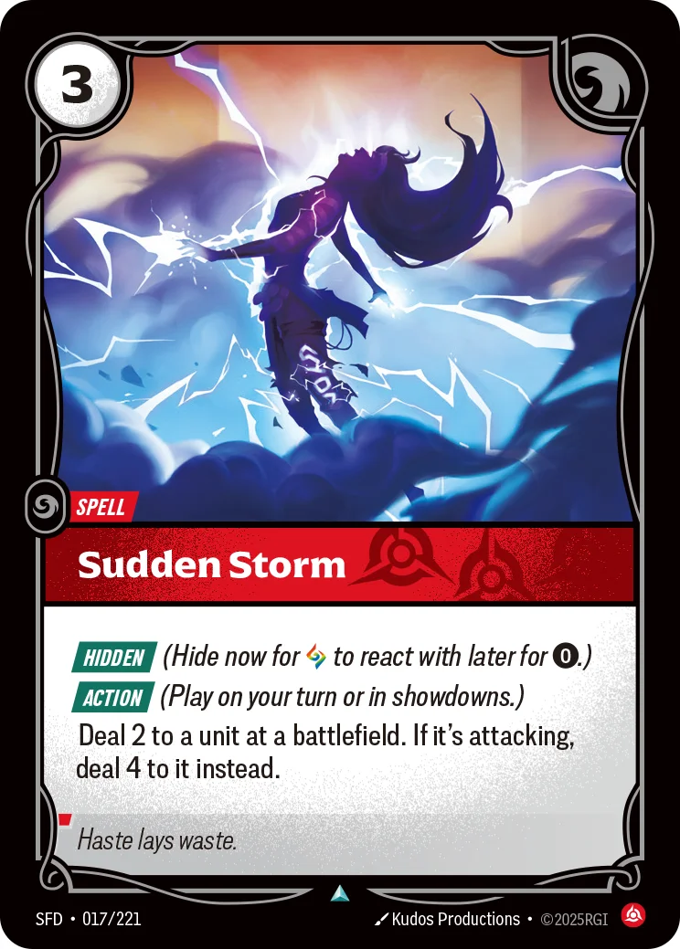 Sudden Storm — Riftbound card SFD 017