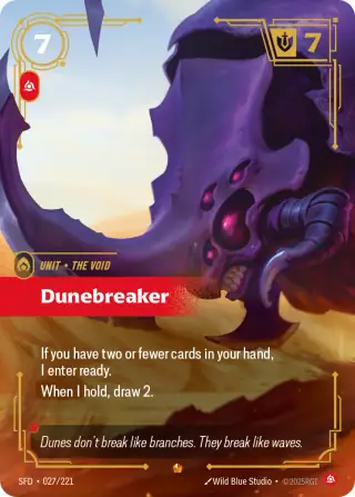 Dunebreaker — Riftbound Epic card SFD 027
