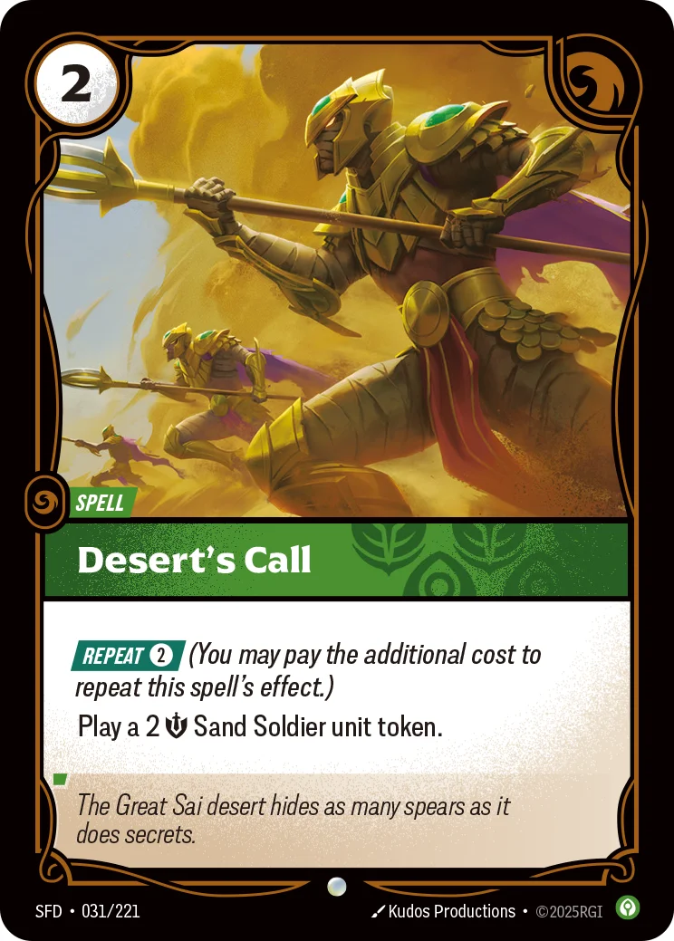 Desert's Call — Riftbound card SFD 031