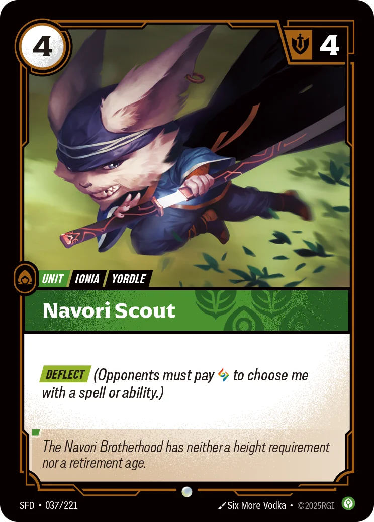 Navori Scout — Riftbound promo card SFD 037