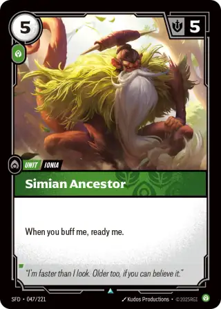 Simian Ancestor — Riftbound card SFD 047