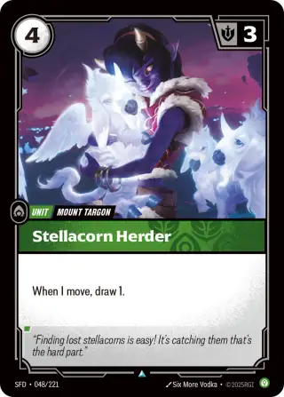 Stellacorn Herder — Riftbound card SFD 048