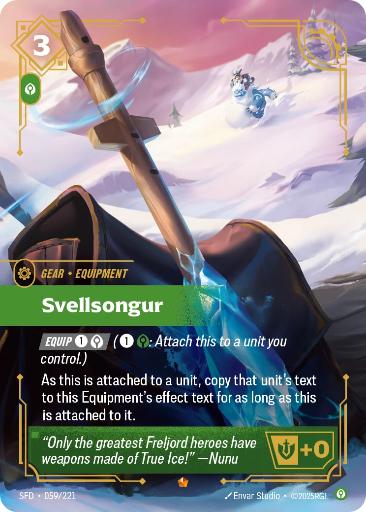 Svellsongur — Riftbound promo card SFD 059