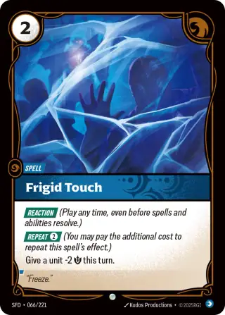 Frigid Touch — Riftbound card SFD 066