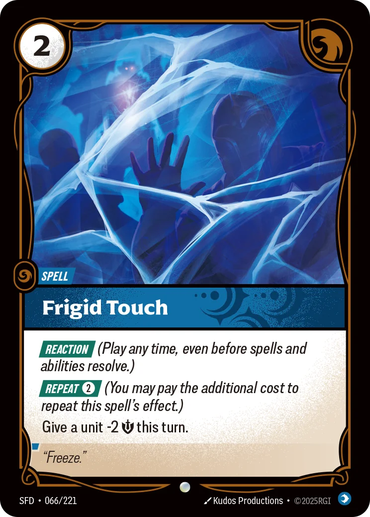 Frigid Touch — Riftbound card SFD 066