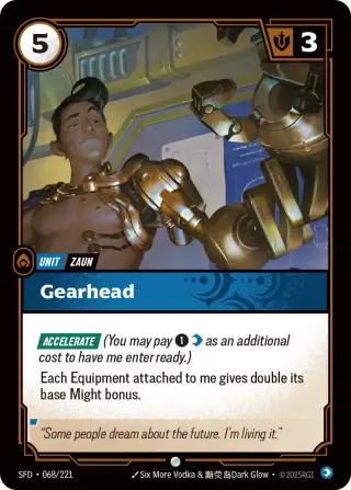 Gearhead — Riftbound card SFD 068
