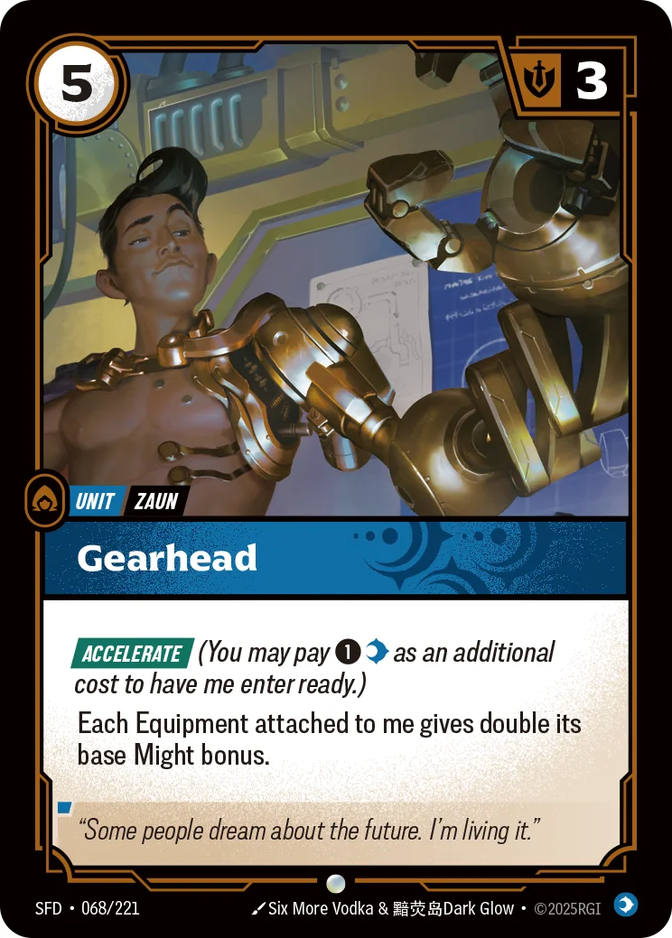 Gearhead — Riftbound card SFD 068