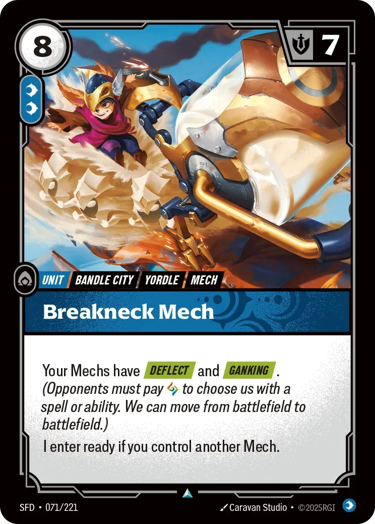 Breakneck Mech — Riftbound card SFD 071