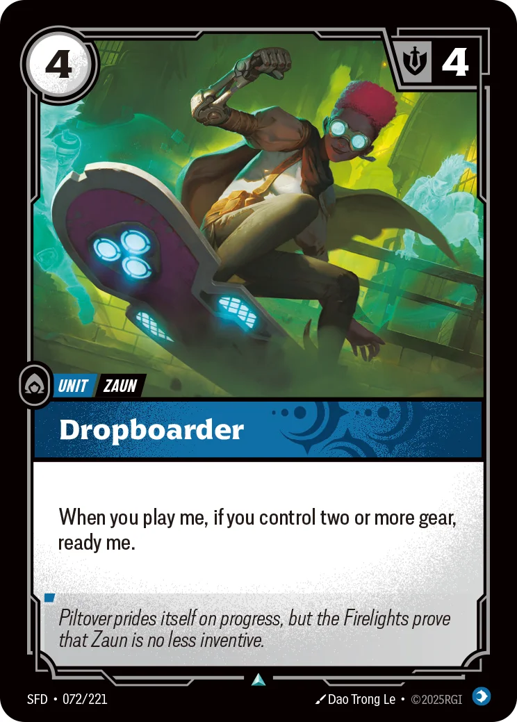 Dropboarder — Riftbound card SFD 072