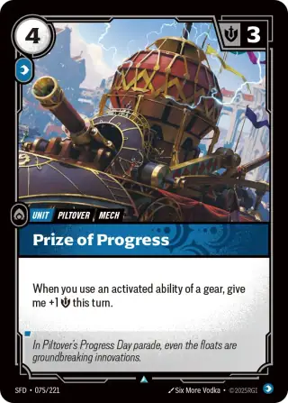 Prize of Progress — Riftbound card SFD 075