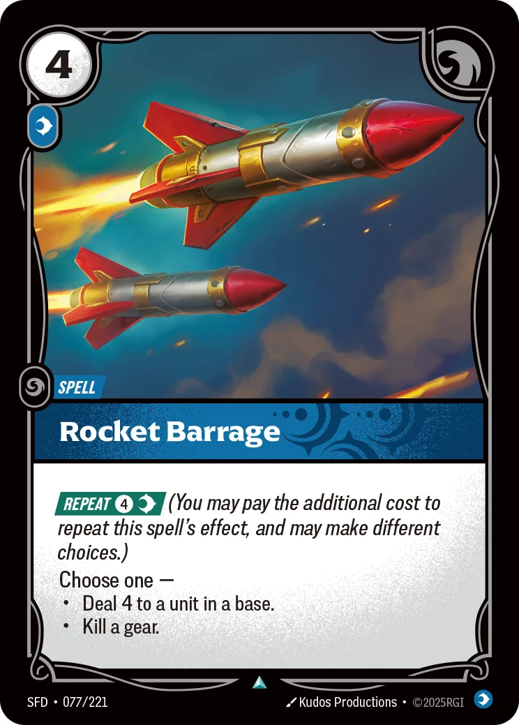 Rocket Barrage — Riftbound card SFD 077