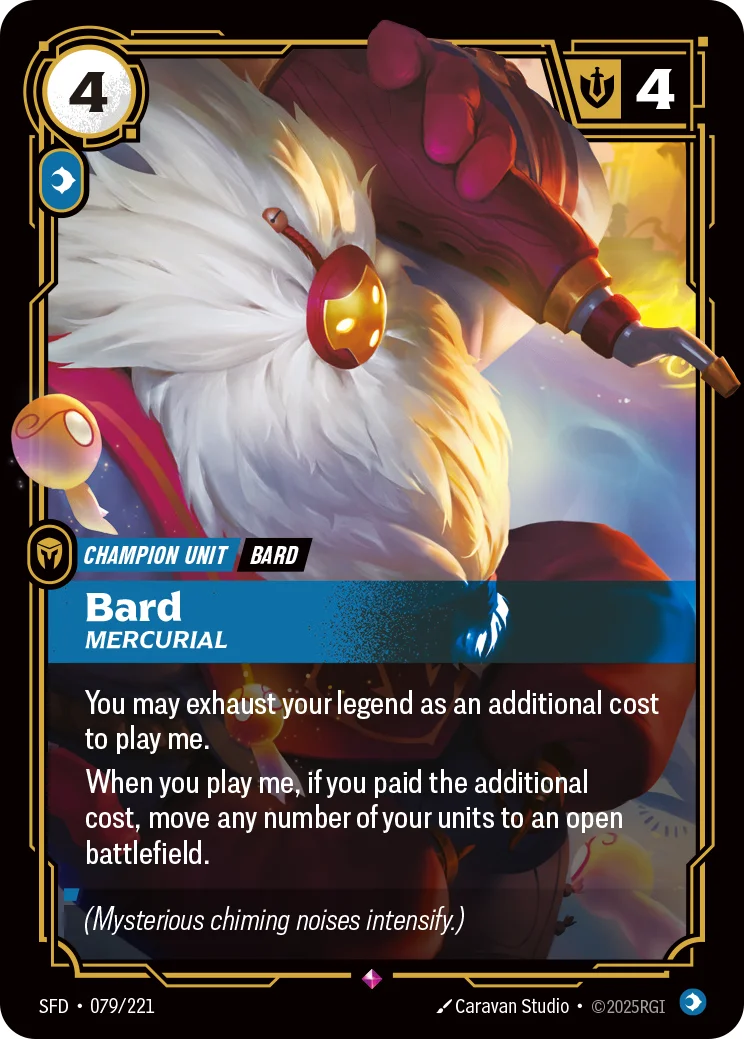 Bard, Mercurial — Riftbound card SFD 079