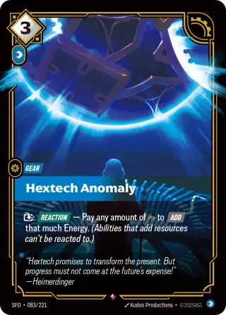 Hextech Anomaly — Riftbound card SFD 083