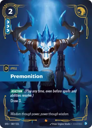 Premonition — Riftbound Epic card SFD 087
