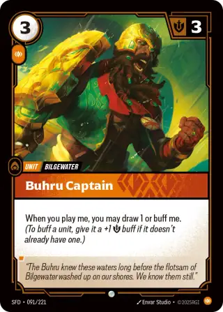 Buhru Captain — Riftbound card SFD 091