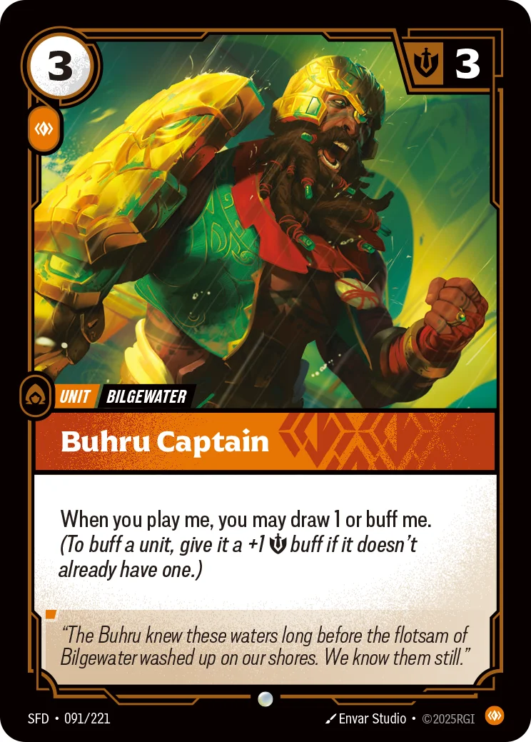 Buhru Captain — Riftbound card SFD 091