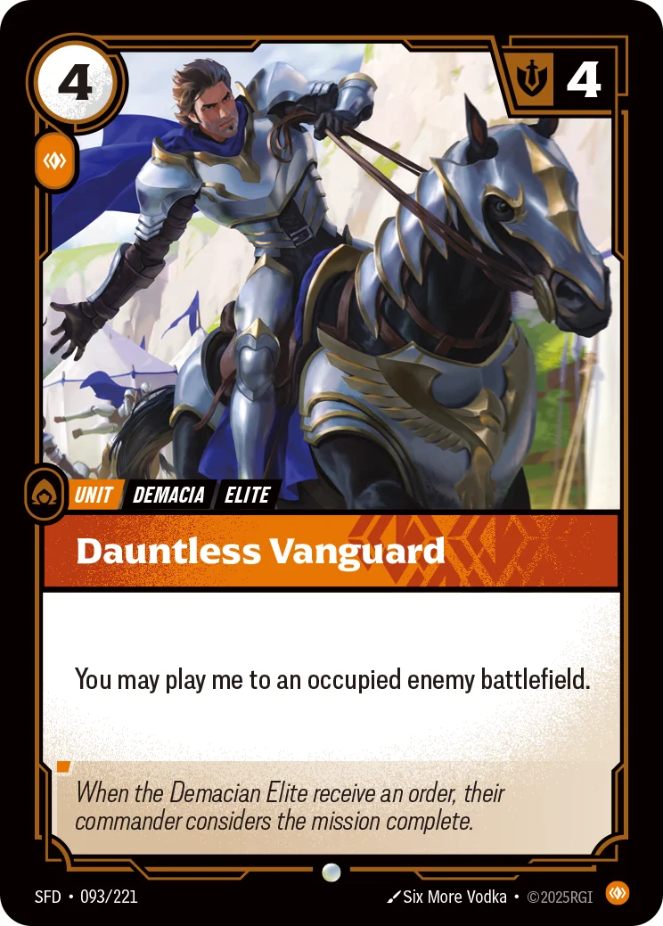 Dauntless Vanguard — Riftbound card SFD 093